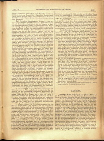 Verordnungs-Blatt für Eisenbahnen und Schiffahrt: Veröffentlichungen in Tarif- und Transport-Angelegenheiten 19011105 Seite: 7