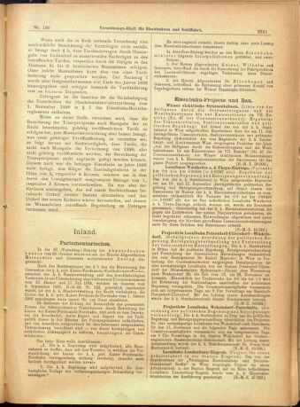 Verordnungs-Blatt für Eisenbahnen und Schiffahrt: Veröffentlichungen in Tarif- und Transport-Angelegenheiten 19011107 Seite: 7