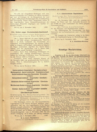 Verordnungs-Blatt für Eisenbahnen und Schiffahrt: Veröffentlichungen in Tarif- und Transport-Angelegenheiten 19011112 Seite: 15