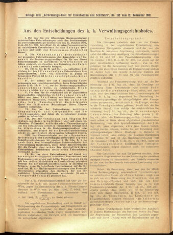 Verordnungs-Blatt für Eisenbahnen und Schiffahrt: Veröffentlichungen in Tarif- und Transport-Angelegenheiten 19011112 Seite: 33