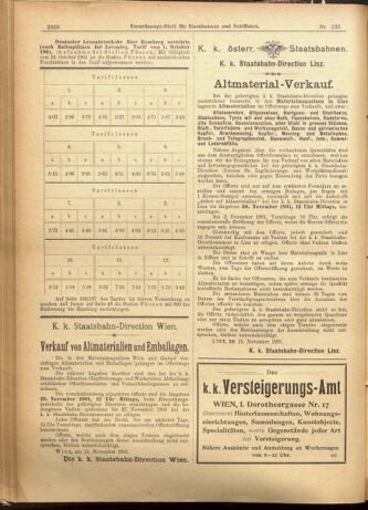 Verordnungs-Blatt für Eisenbahnen und Schiffahrt: Veröffentlichungen in Tarif- und Transport-Angelegenheiten 19011114 Seite: 12