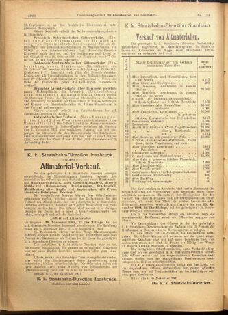 Verordnungs-Blatt für Eisenbahnen und Schiffahrt: Veröffentlichungen in Tarif- und Transport-Angelegenheiten 19011119 Seite: 28