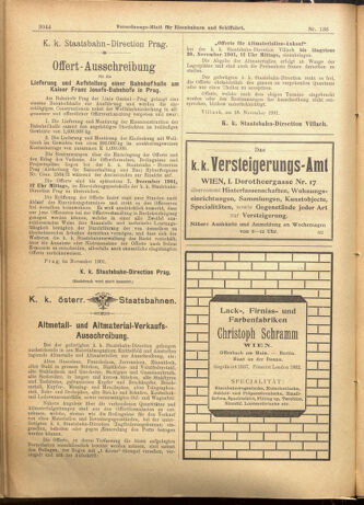 Verordnungs-Blatt für Eisenbahnen und Schiffahrt: Veröffentlichungen in Tarif- und Transport-Angelegenheiten 19011123 Seite: 12