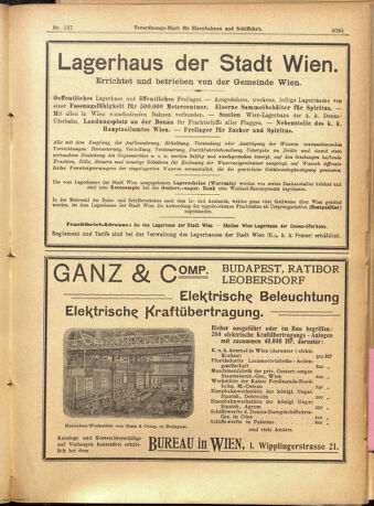 Verordnungs-Blatt für Eisenbahnen und Schiffahrt: Veröffentlichungen in Tarif- und Transport-Angelegenheiten 19011126 Seite: 13