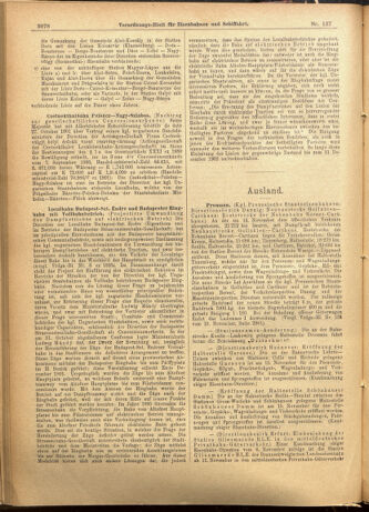 Verordnungs-Blatt für Eisenbahnen und Schiffahrt: Veröffentlichungen in Tarif- und Transport-Angelegenheiten 19011126 Seite: 6