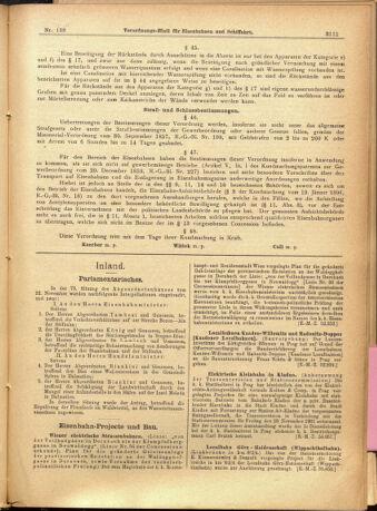 Verordnungs-Blatt für Eisenbahnen und Schiffahrt: Veröffentlichungen in Tarif- und Transport-Angelegenheiten 19011128 Seite: 7