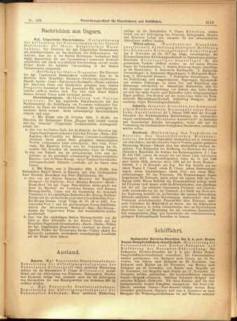 Verordnungs-Blatt für Eisenbahnen und Schiffahrt: Veröffentlichungen in Tarif- und Transport-Angelegenheiten 19011128 Seite: 9