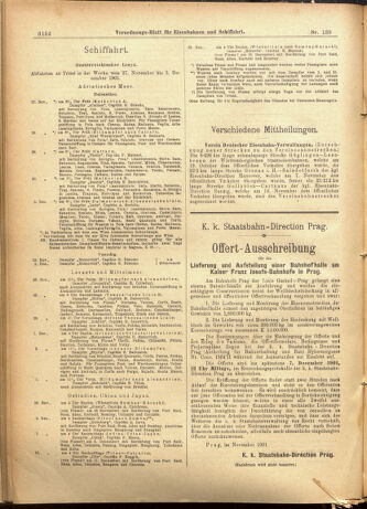 Verordnungs-Blatt für Eisenbahnen und Schiffahrt: Veröffentlichungen in Tarif- und Transport-Angelegenheiten 19011130 Seite: 8