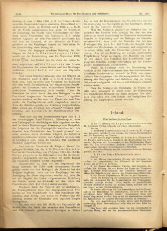 Verordnungs-Blatt für Eisenbahnen und Schiffahrt: Veröffentlichungen in Tarif- und Transport-Angelegenheiten 19011203 Seite: 2