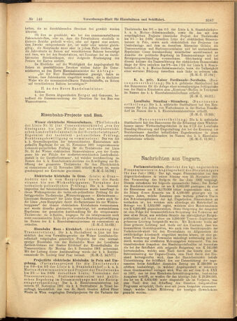 Verordnungs-Blatt für Eisenbahnen und Schiffahrt: Veröffentlichungen in Tarif- und Transport-Angelegenheiten 19011203 Seite: 3