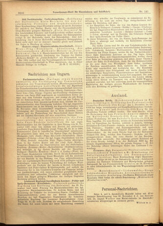 Verordnungs-Blatt für Eisenbahnen und Schiffahrt: Veröffentlichungen in Tarif- und Transport-Angelegenheiten 19011205 Seite: 6