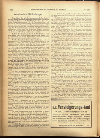 Verordnungs-Blatt für Eisenbahnen und Schiffahrt: Veröffentlichungen in Tarif- und Transport-Angelegenheiten 19011207 Seite: 16