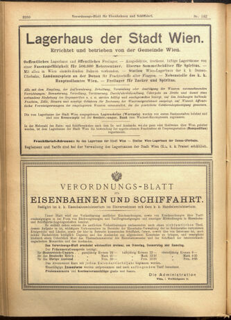 Verordnungs-Blatt für Eisenbahnen und Schiffahrt: Veröffentlichungen in Tarif- und Transport-Angelegenheiten 19011207 Seite: 20