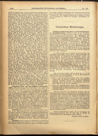 Verordnungs-Blatt für Eisenbahnen und Schiffahrt: Veröffentlichungen in Tarif- und Transport-Angelegenheiten 19011210 Seite: 8