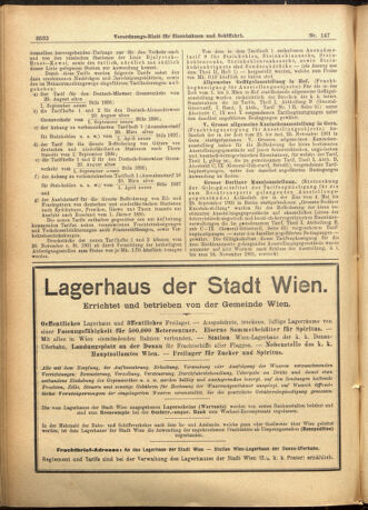 Verordnungs-Blatt für Eisenbahnen und Schiffahrt: Veröffentlichungen in Tarif- und Transport-Angelegenheiten 19011219 Seite: 8