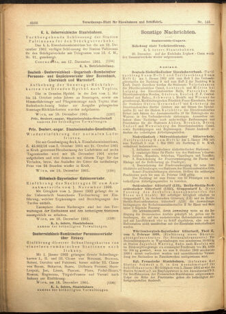 Verordnungs-Blatt für Eisenbahnen und Schiffahrt: Veröffentlichungen in Tarif- und Transport-Angelegenheiten 19011221 Seite: 24