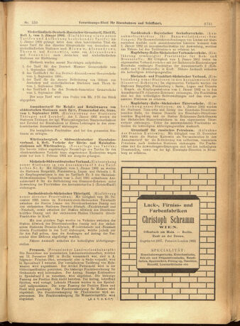 Verordnungs-Blatt für Eisenbahnen und Schiffahrt: Veröffentlichungen in Tarif- und Transport-Angelegenheiten 19011228 Seite: 15