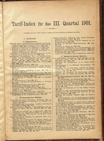 Verordnungs-Blatt für Eisenbahnen und Schiffahrt: Veröffentlichungen in Tarif- und Transport-Angelegenheiten 19011231 Seite: 89