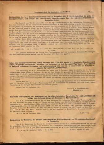 Verordnungs-Blatt für Eisenbahnen und Schiffahrt: Veröffentlichungen in Tarif- und Transport-Angelegenheiten 19020104 Seite: 2