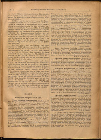 Verordnungs-Blatt für Eisenbahnen und Schiffahrt: Veröffentlichungen in Tarif- und Transport-Angelegenheiten 19020104 Seite: 5