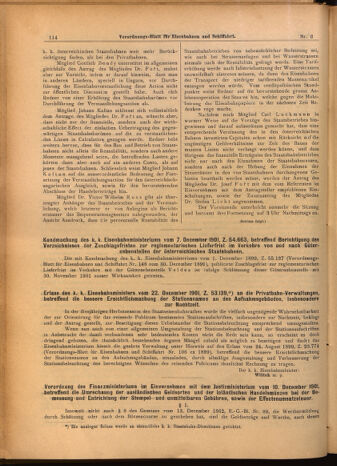 Verordnungs-Blatt für Eisenbahnen und Schiffahrt: Veröffentlichungen in Tarif- und Transport-Angelegenheiten 19020111 Seite: 10