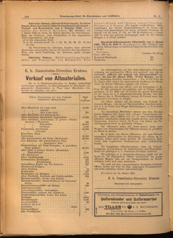 Verordnungs-Blatt für Eisenbahnen und Schiffahrt: Veröffentlichungen in Tarif- und Transport-Angelegenheiten 19020116 Seite: 8