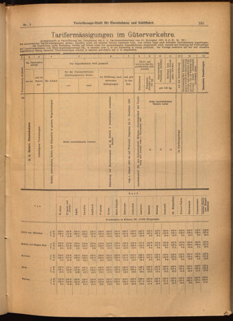 Verordnungs-Blatt für Eisenbahnen und Schiffahrt: Veröffentlichungen in Tarif- und Transport-Angelegenheiten 19020116 Seite: 9