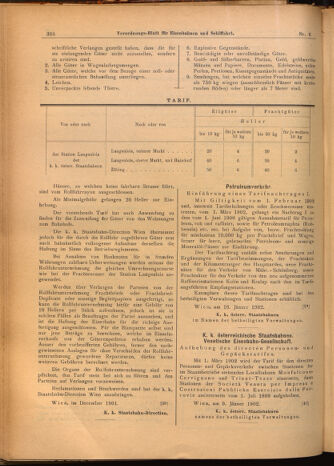 Verordnungs-Blatt für Eisenbahnen und Schiffahrt: Veröffentlichungen in Tarif- und Transport-Angelegenheiten 19020118 Seite: 12