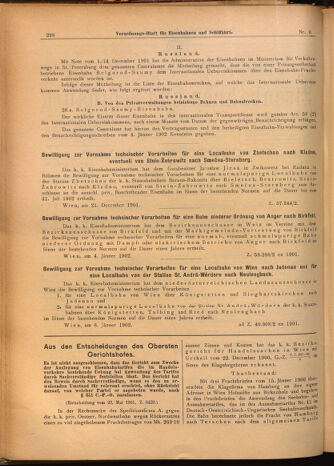 Verordnungs-Blatt für Eisenbahnen und Schiffahrt: Veröffentlichungen in Tarif- und Transport-Angelegenheiten 19020118 Seite: 2