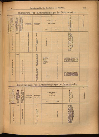 Verordnungs-Blatt für Eisenbahnen und Schiffahrt: Veröffentlichungen in Tarif- und Transport-Angelegenheiten 19020121 Seite: 31