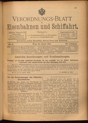 Verordnungs-Blatt für Eisenbahnen und Schiffahrt: Veröffentlichungen in Tarif- und Transport-Angelegenheiten