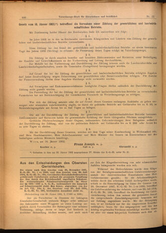 Verordnungs-Blatt für Eisenbahnen und Schiffahrt: Veröffentlichungen in Tarif- und Transport-Angelegenheiten 19020201 Seite: 2