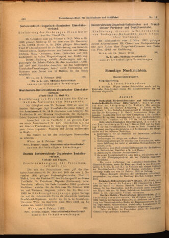 Verordnungs-Blatt für Eisenbahnen und Schiffahrt: Veröffentlichungen in Tarif- und Transport-Angelegenheiten 19020206 Seite: 10