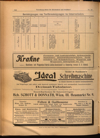 Verordnungs-Blatt für Eisenbahnen und Schiffahrt: Veröffentlichungen in Tarif- und Transport-Angelegenheiten 19020211 Seite: 20