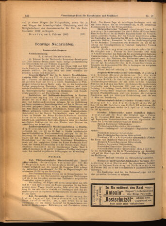 Verordnungs-Blatt für Eisenbahnen und Schiffahrt: Veröffentlichungen in Tarif- und Transport-Angelegenheiten 19020213 Seite: 8