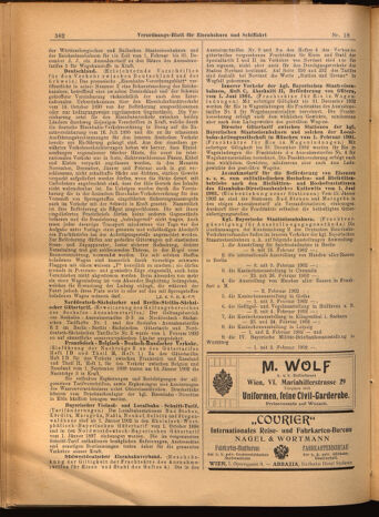 Verordnungs-Blatt für Eisenbahnen und Schiffahrt: Veröffentlichungen in Tarif- und Transport-Angelegenheiten 19020215 Seite: 18