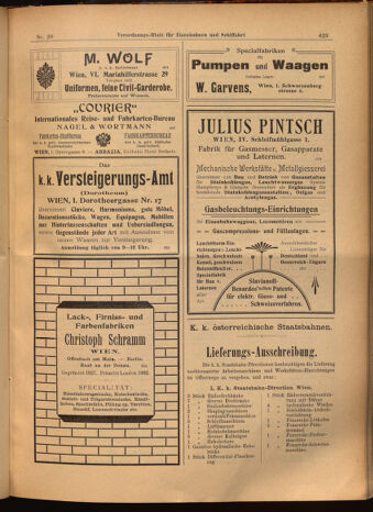 Verordnungs-Blatt für Eisenbahnen und Schiffahrt: Veröffentlichungen in Tarif- und Transport-Angelegenheiten 19020220 Seite: 11