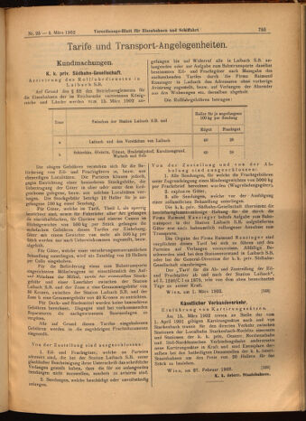 Verordnungs-Blatt für Eisenbahnen und Schiffahrt: Veröffentlichungen in Tarif- und Transport-Angelegenheiten 19020304 Seite: 15