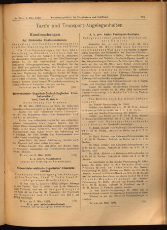 Verordnungs-Blatt für Eisenbahnen und Schiffahrt: Veröffentlichungen in Tarif- und Transport-Angelegenheiten 19020306 Seite: 9