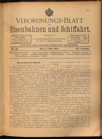 Verordnungs-Blatt für Eisenbahnen und Schiffahrt: Veröffentlichungen in Tarif- und Transport-Angelegenheiten