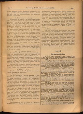 Verordnungs-Blatt für Eisenbahnen und Schiffahrt: Veröffentlichungen in Tarif- und Transport-Angelegenheiten 19020315 Seite: 7