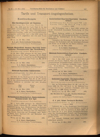 Verordnungs-Blatt für Eisenbahnen und Schiffahrt: Veröffentlichungen in Tarif- und Transport-Angelegenheiten 19020318 Seite: 11