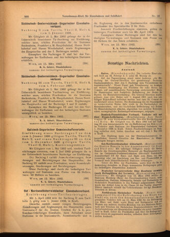 Verordnungs-Blatt für Eisenbahnen und Schiffahrt: Veröffentlichungen in Tarif- und Transport-Angelegenheiten 19020320 Seite: 10