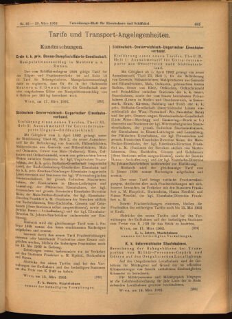 Verordnungs-Blatt für Eisenbahnen und Schiffahrt: Veröffentlichungen in Tarif- und Transport-Angelegenheiten 19020320 Seite: 9