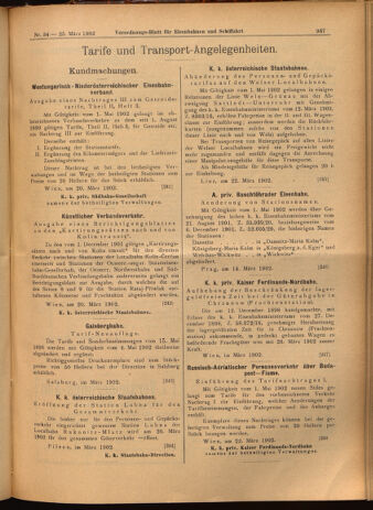 Verordnungs-Blatt für Eisenbahnen und Schiffahrt: Veröffentlichungen in Tarif- und Transport-Angelegenheiten 19020325 Seite: 13