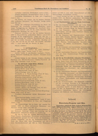 Verordnungs-Blatt für Eisenbahnen und Schiffahrt: Veröffentlichungen in Tarif- und Transport-Angelegenheiten 19020405 Seite: 16