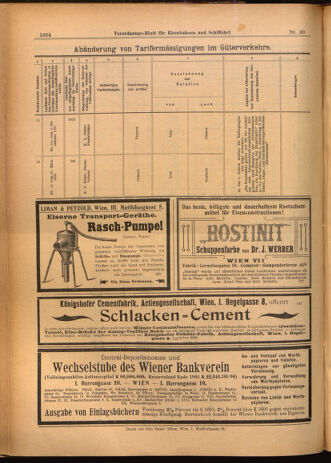 Verordnungs-Blatt für Eisenbahnen und Schiffahrt: Veröffentlichungen in Tarif- und Transport-Angelegenheiten 19020408 Seite: 20