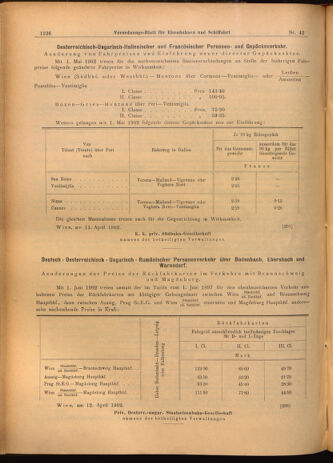 Verordnungs-Blatt für Eisenbahnen und Schiffahrt: Veröffentlichungen in Tarif- und Transport-Angelegenheiten 19020415 Seite: 14