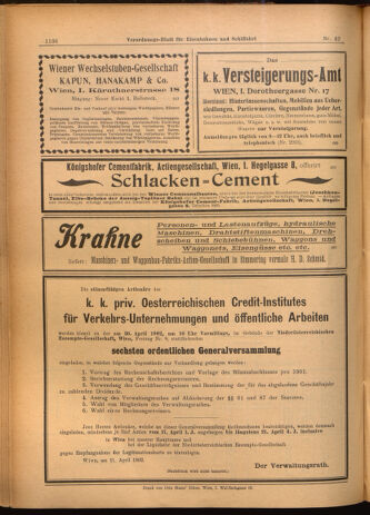 Verordnungs-Blatt für Eisenbahnen und Schiffahrt: Veröffentlichungen in Tarif- und Transport-Angelegenheiten 19020415 Seite: 24