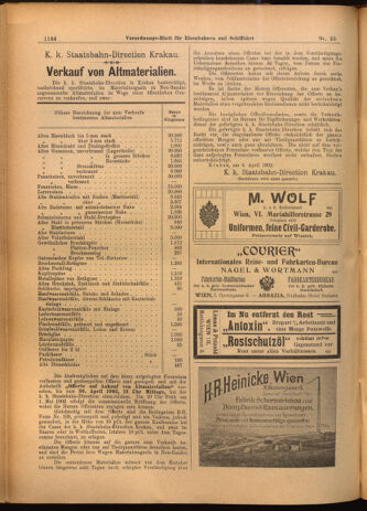 Verordnungs-Blatt für Eisenbahnen und Schiffahrt: Veröffentlichungen in Tarif- und Transport-Angelegenheiten 19020417 Seite: 8